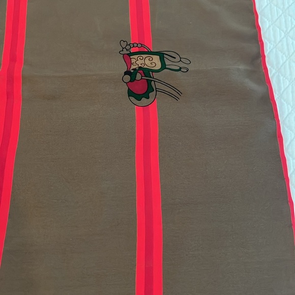 Vintage Gucci Saddle / Equestrian Motif Silk Scarf - Picture 4 of 6
